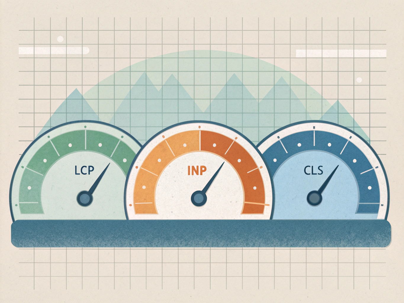 Core Web Vitals metrics visualization for SEO