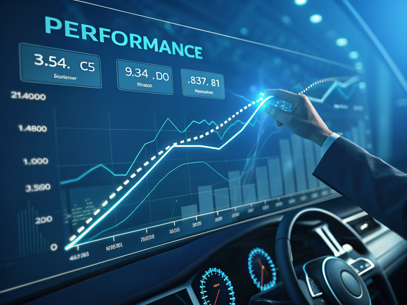 Website performance metrics and Core Web Vitals dashboard