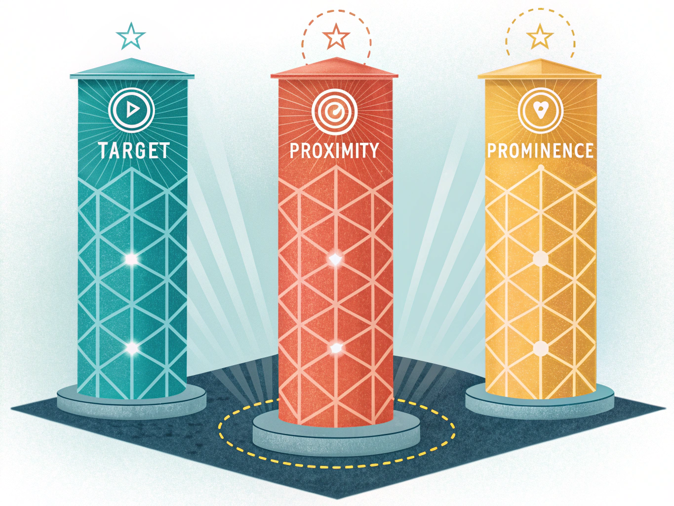 Three pillars of local SEO ranking factors: relevance, proximity, and prominence