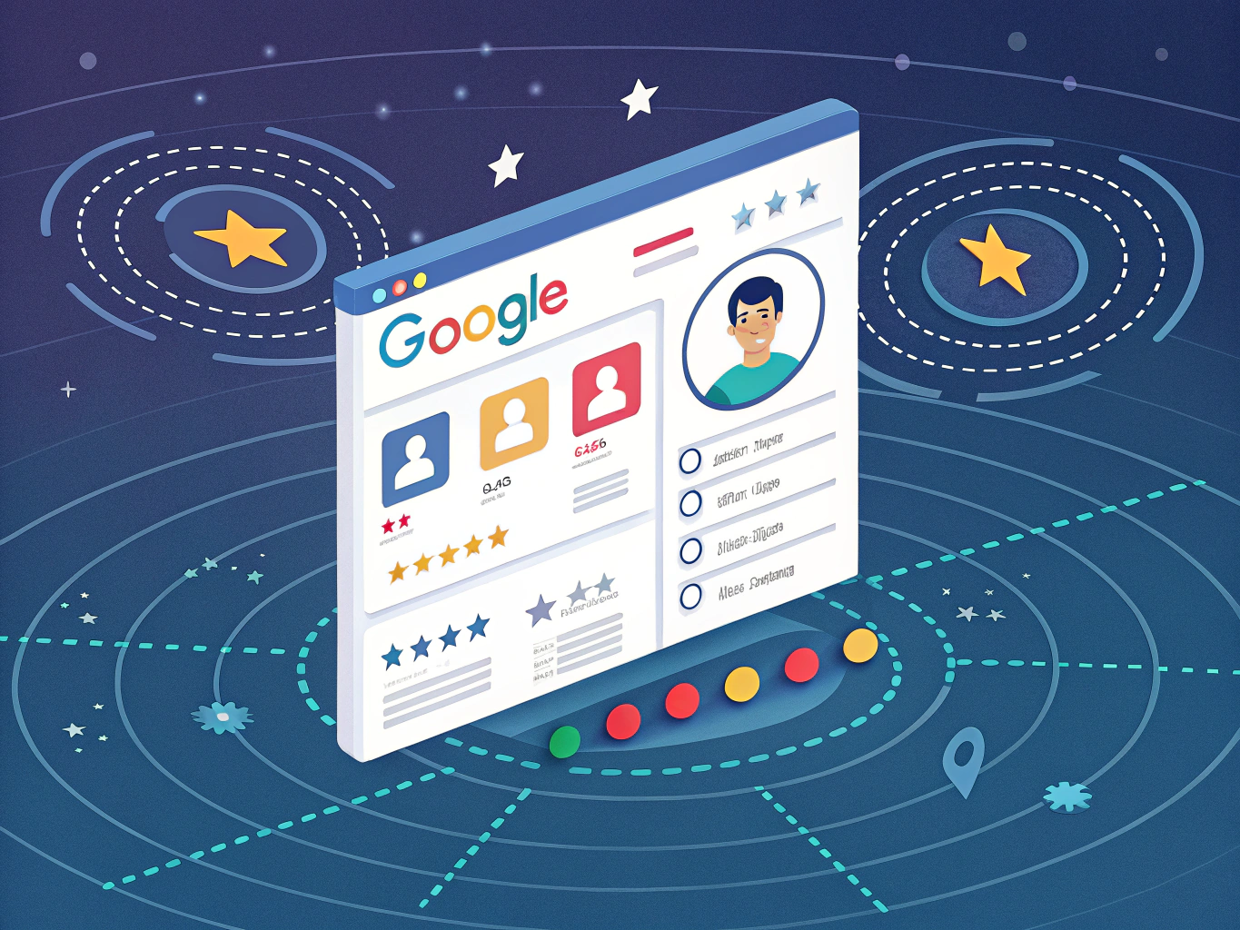 Google Business Profile optimization and ranking signals visualization