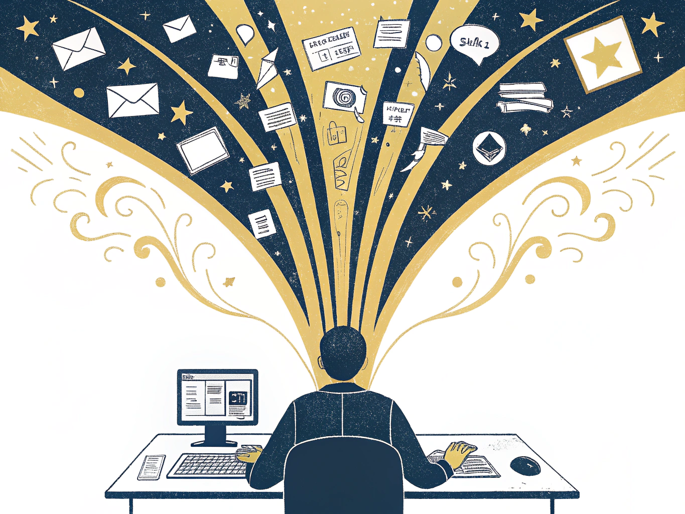 AI content creation tools multiplying output while human maintains control and strategy