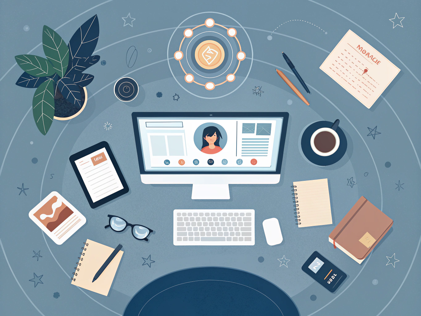 AI content creation tools organizing multiple content formats seamlessly