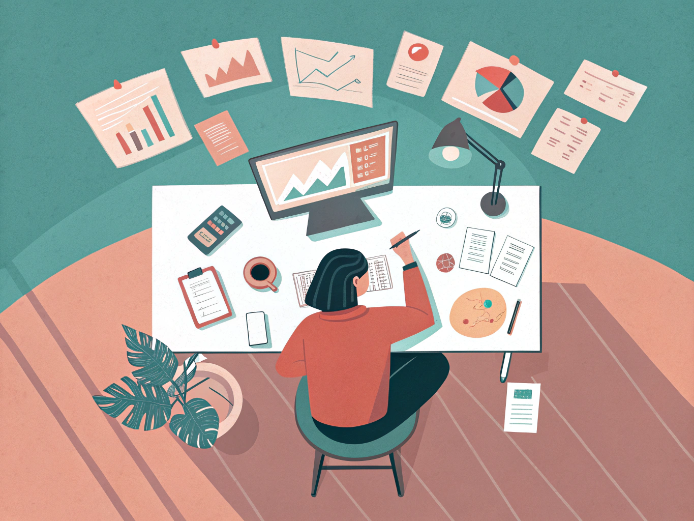 Content strategy workspace showing LinkedIn content planning and engagement metrics