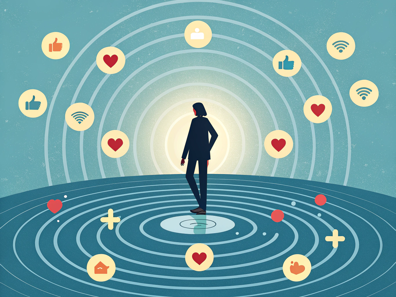 Content creator generating ripples of engagement and influence across LinkedIn network