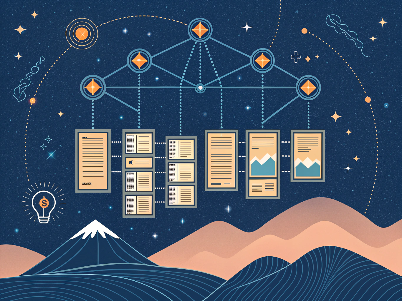 On-page SEO structure showing content hierarchy and E-E-A-T elements