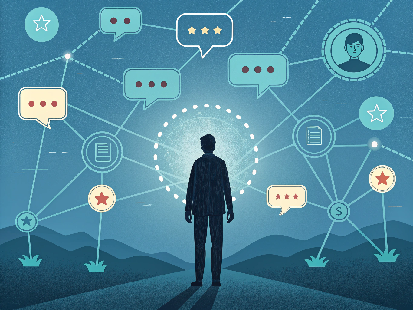 AI search engines and LLM visibility optimization concept