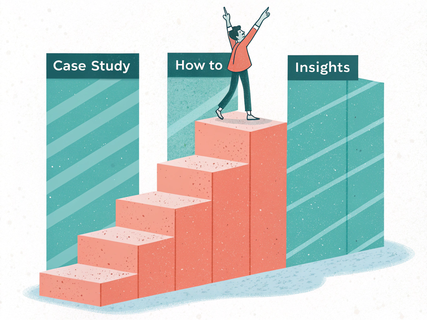Educational content progression and B2B lead generation funnel visualization