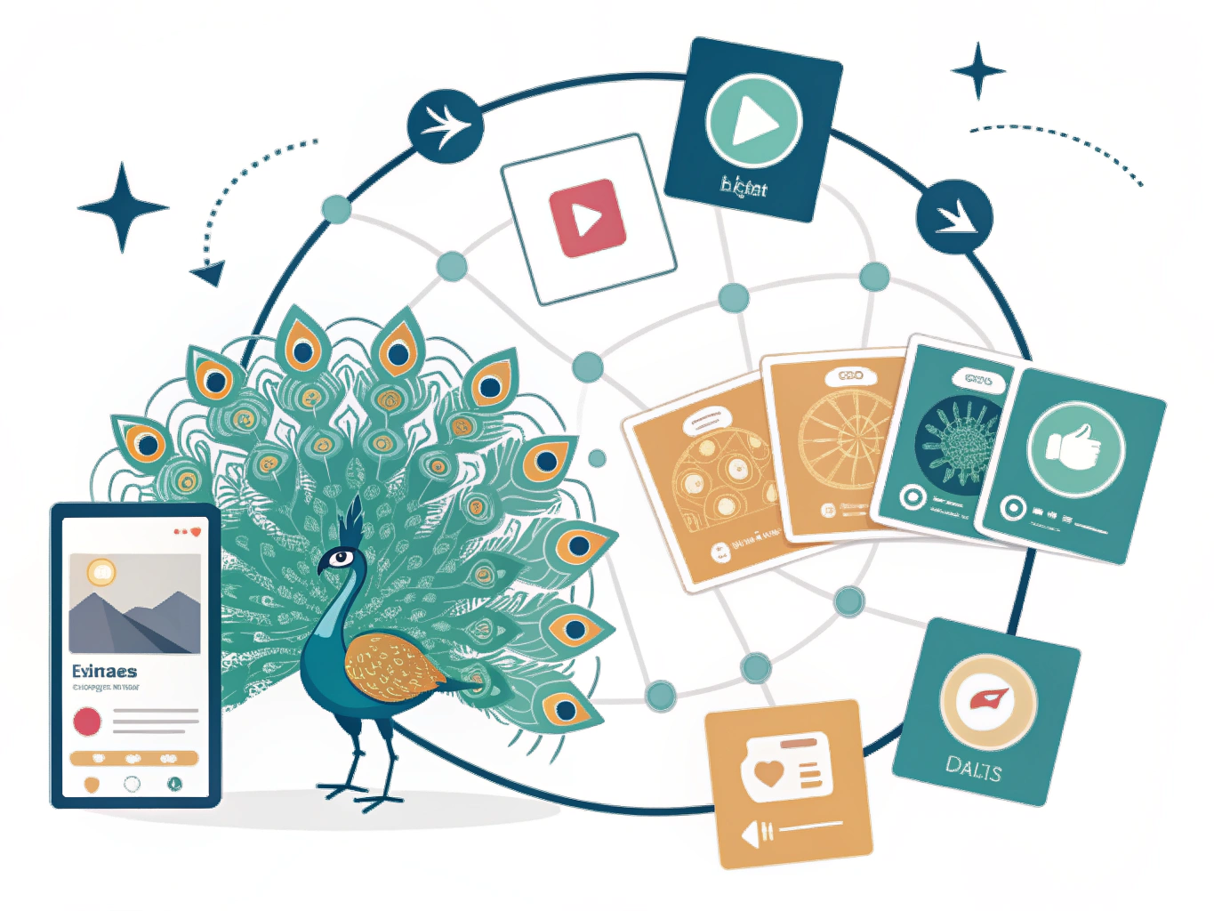 LinkedIn content strategy formats and engagement visualization for B2B leads