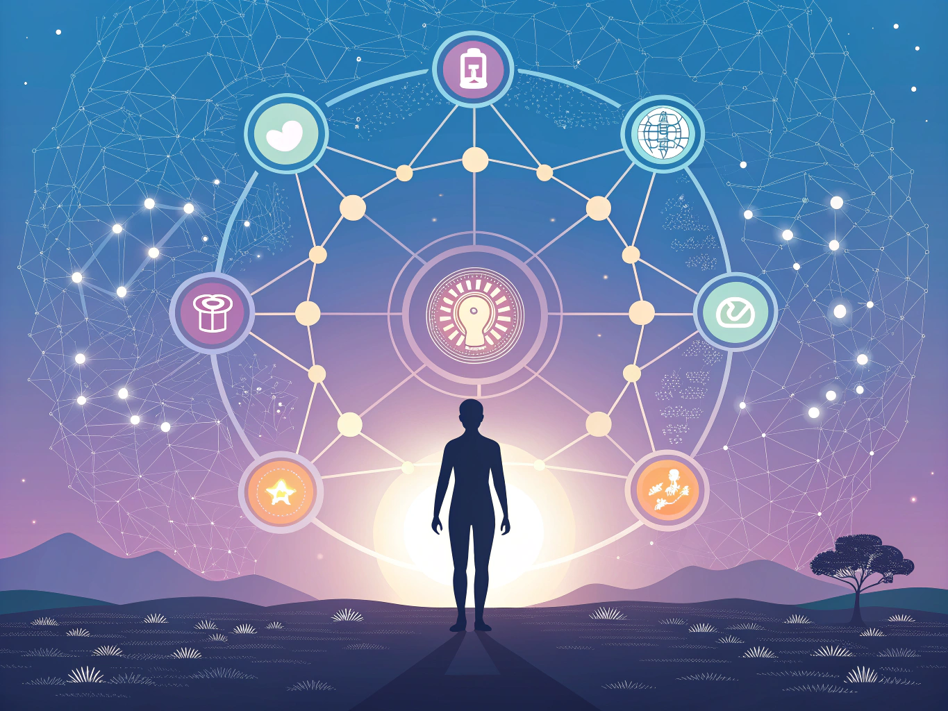Illustration of the future of AI content creation showing multimodal integration and human-AI collaboration