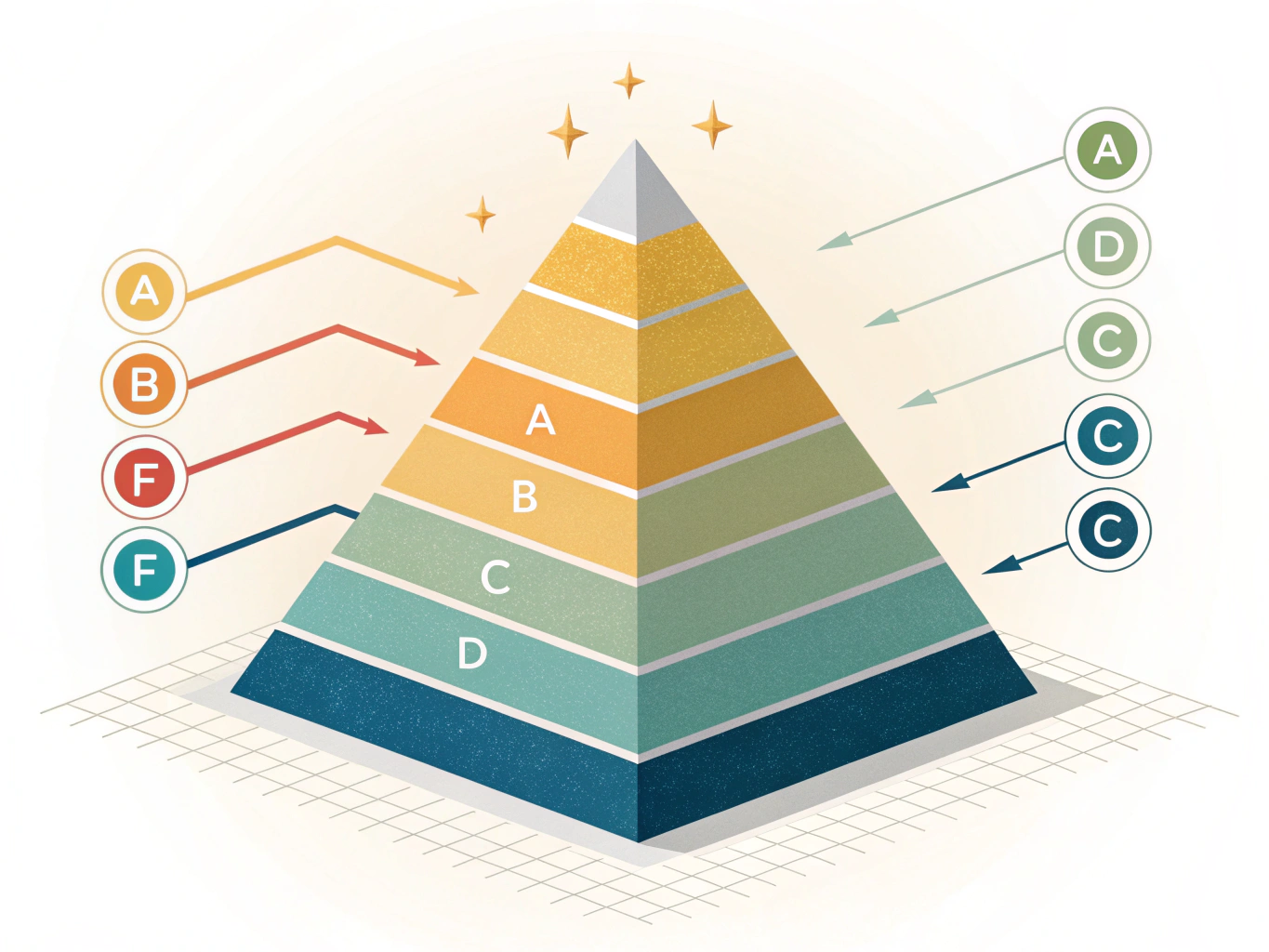 Illustration av olika urvalsgrupper och hur antagningspoäng organiseras