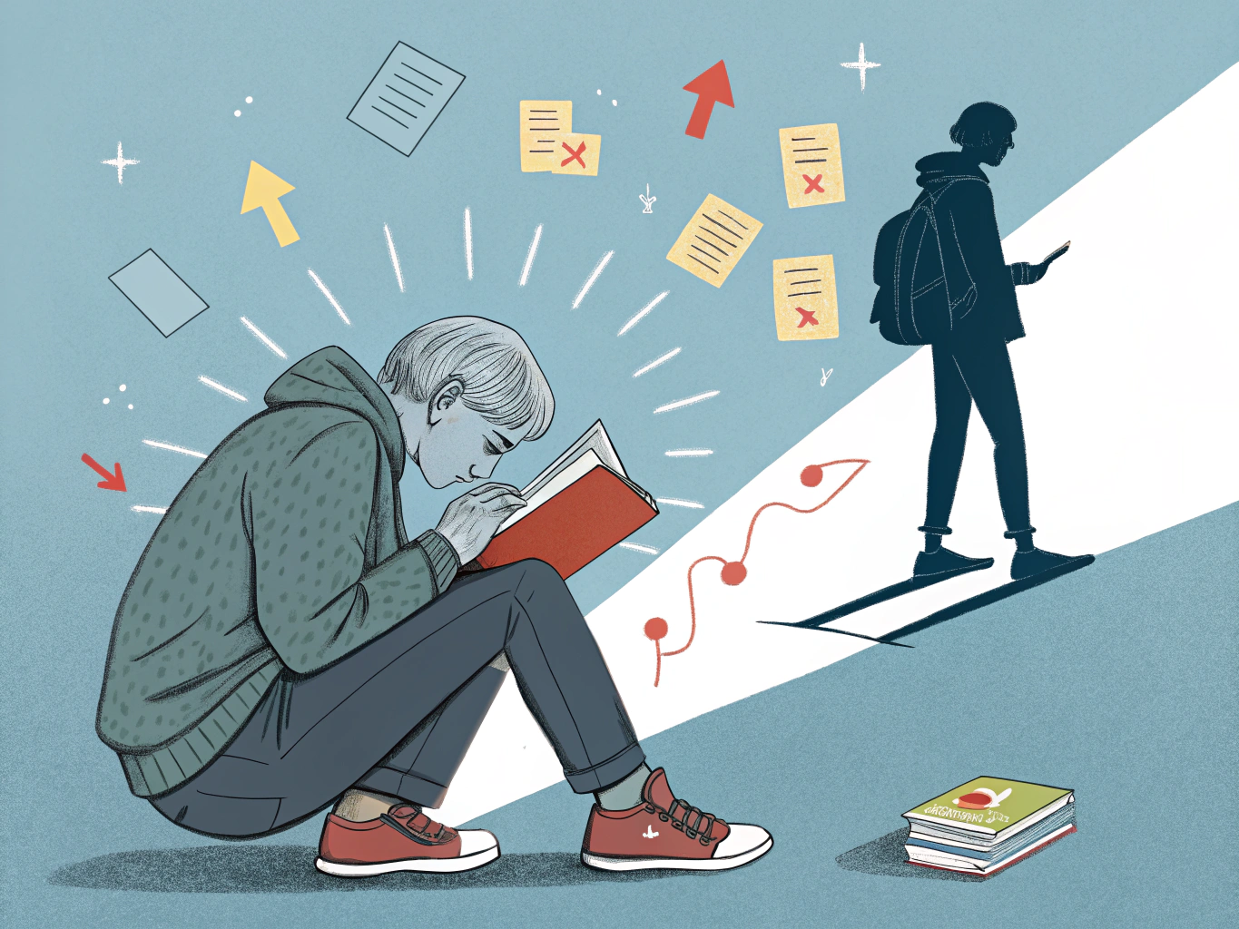 Visuell jämförelse mellan passiv och aktiv studieteknik för effektivt lärande