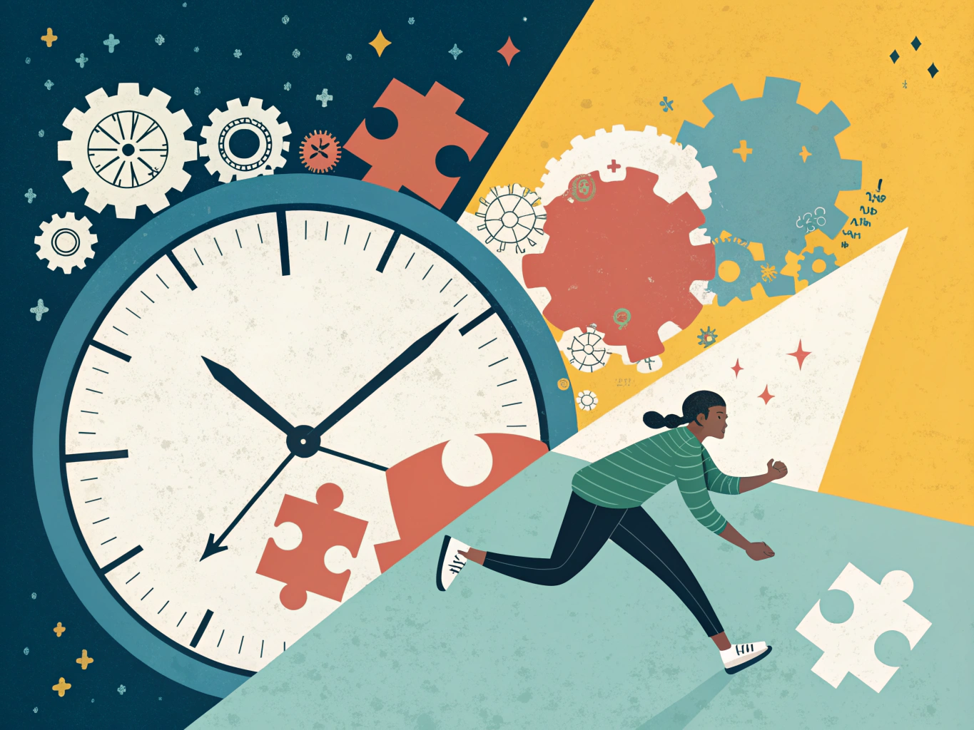 Illustration av tidspressmisstag på högskoleprovet