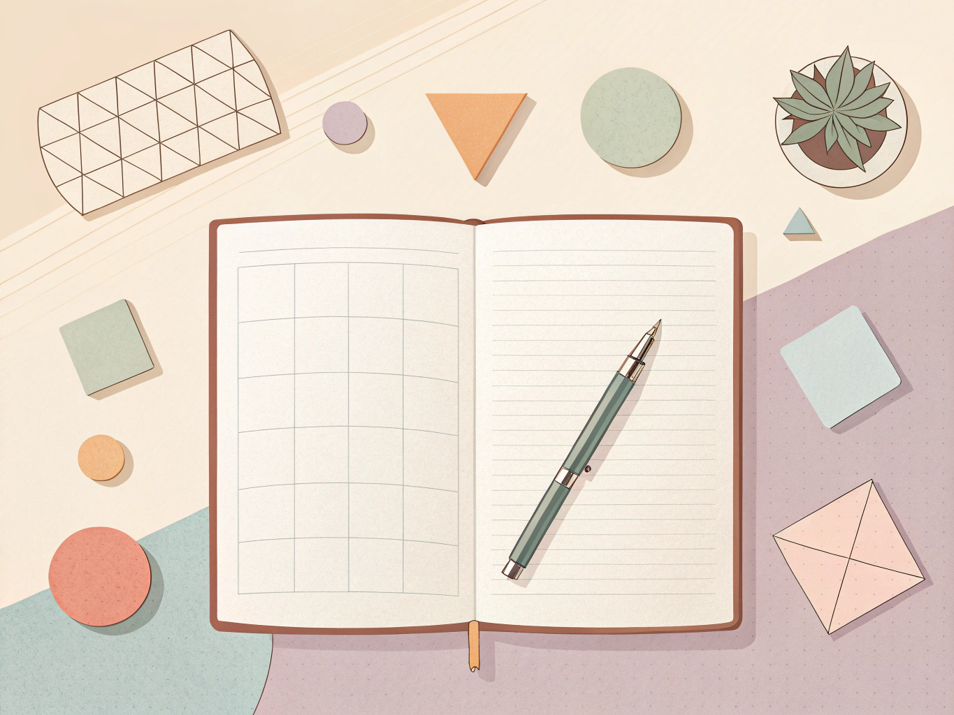 En anteckningsbok med mål och en personlig utvecklingsplan för studenter