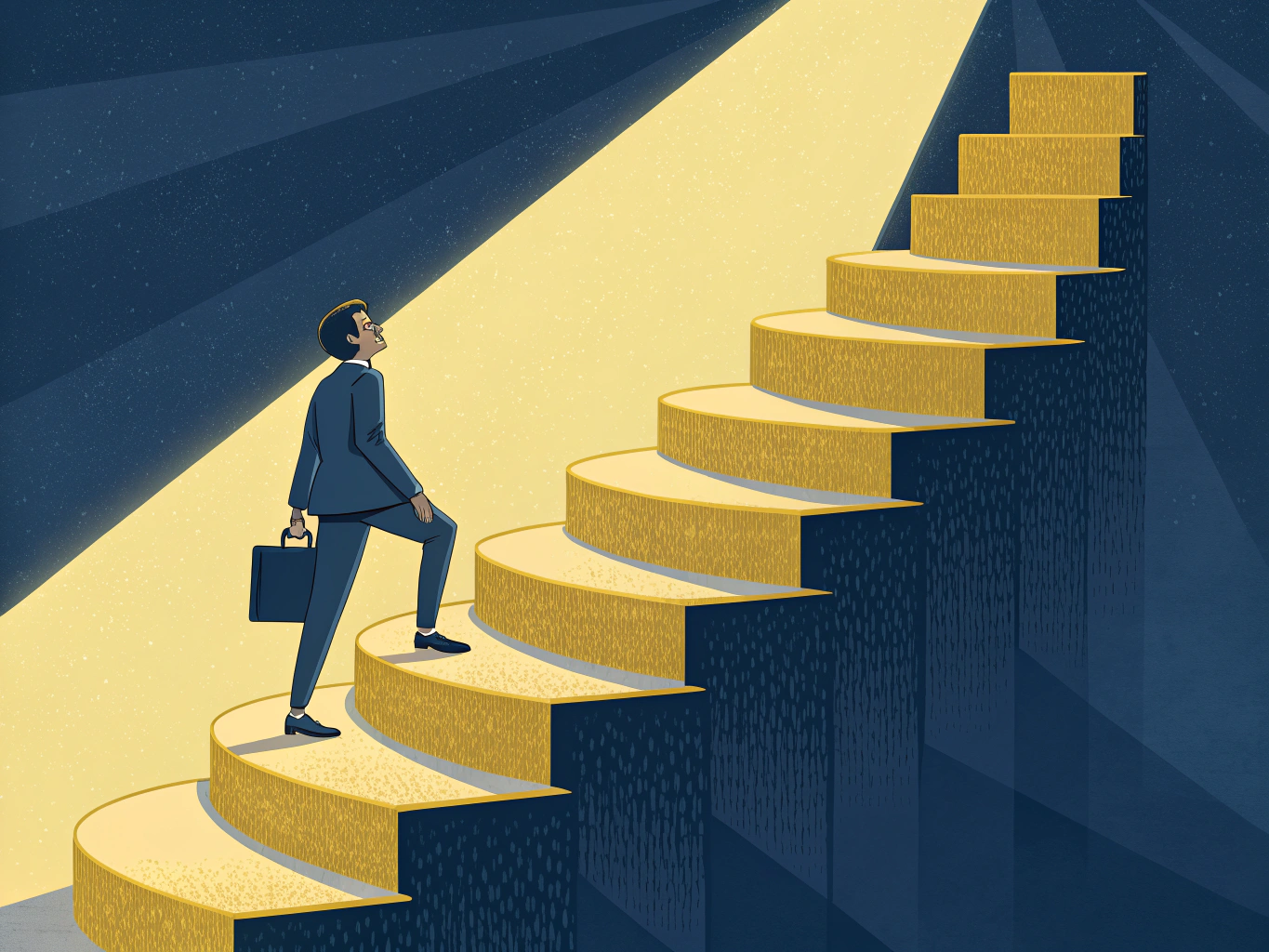 LinkedIn lead generation growth trajectory showing upward momentum and professional success