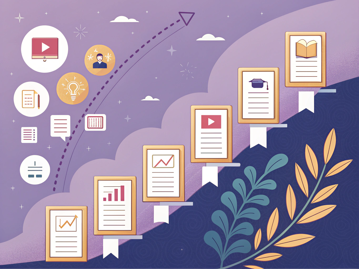 Content strategy framework showing different LinkedIn content formats for lead generation