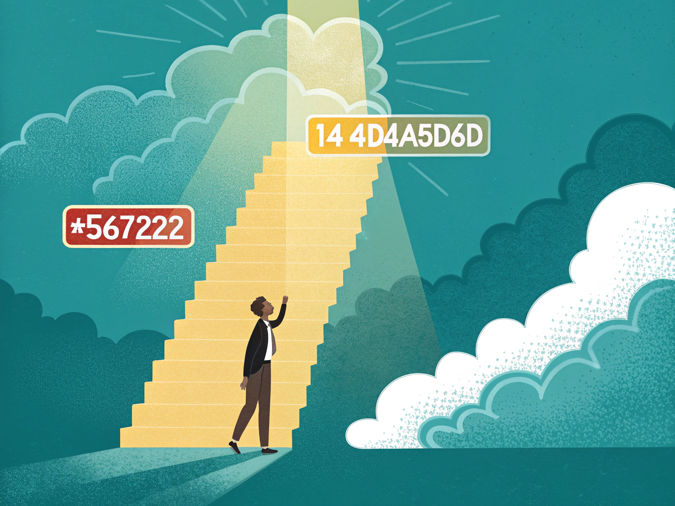Illustration av ordförståelse på högskoleprovet med ord som vägen framåt