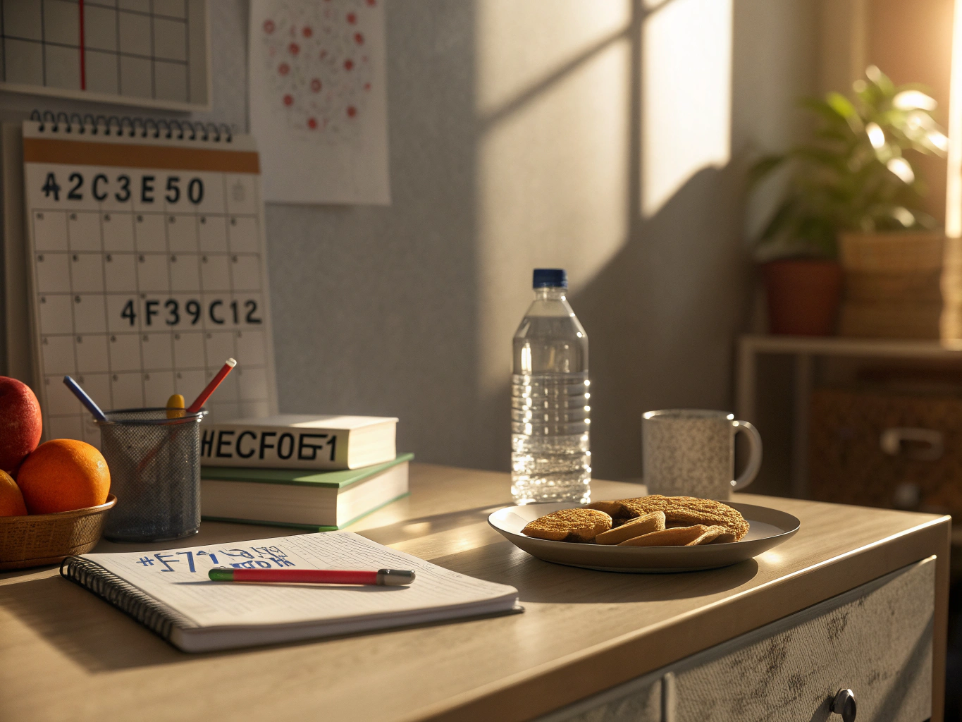 Förberedelse för provdagen - lugn och organiserad miljö