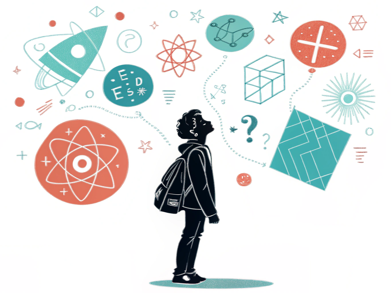 IQ test illustration showing cognitive abilities and intelligence measurement