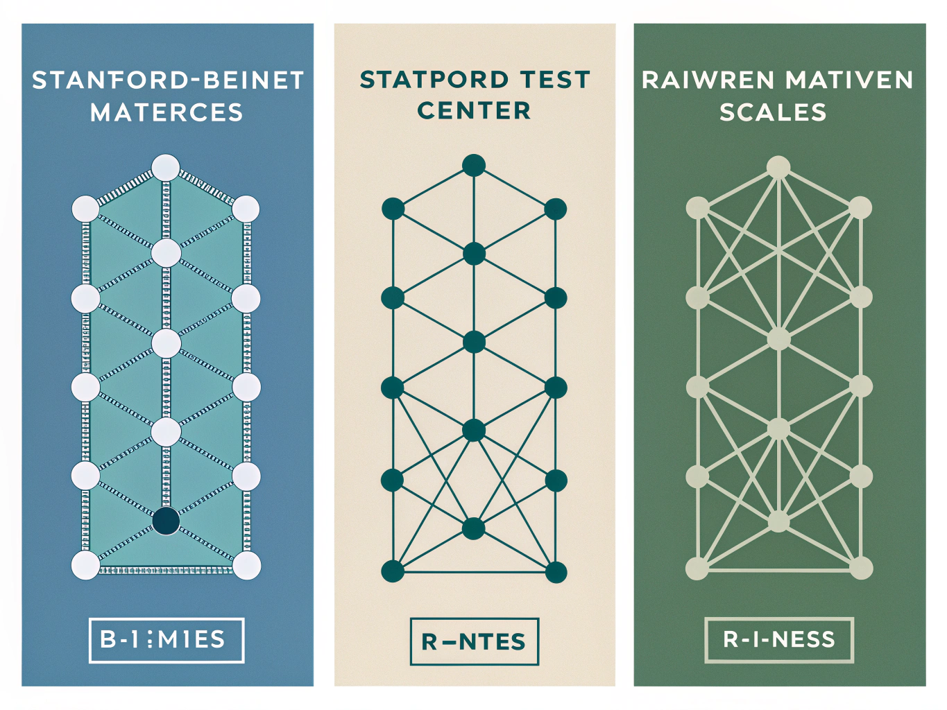 Illustration of different IQ test types and formats