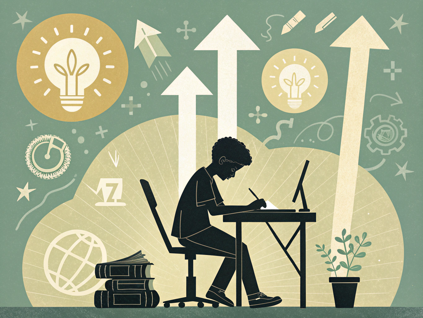 Student preparing for cognitive tests with focus on growth and development