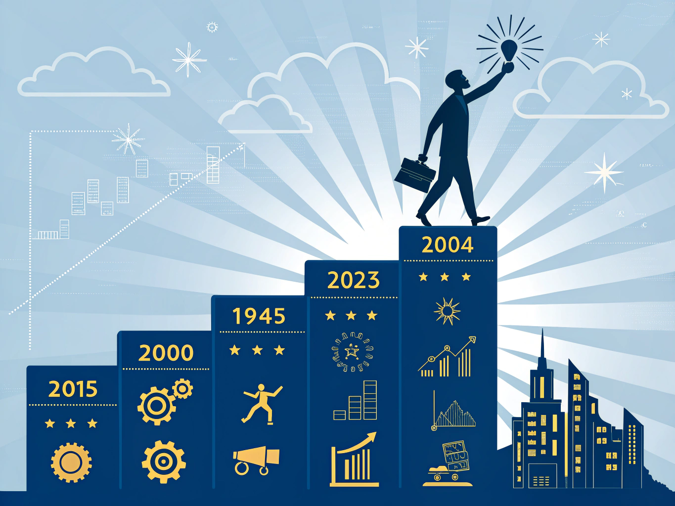 Civilingenjörsutbildningens fem år och inriktningar visualiserad