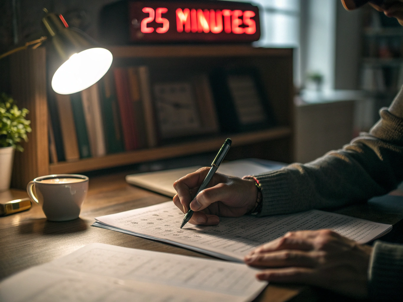 Studier med tidtagning och fokuserad arbetsmetod