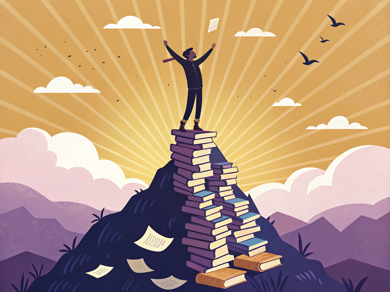 Framgång läsförståelse högskoleprovet - student uppnår sitt mål