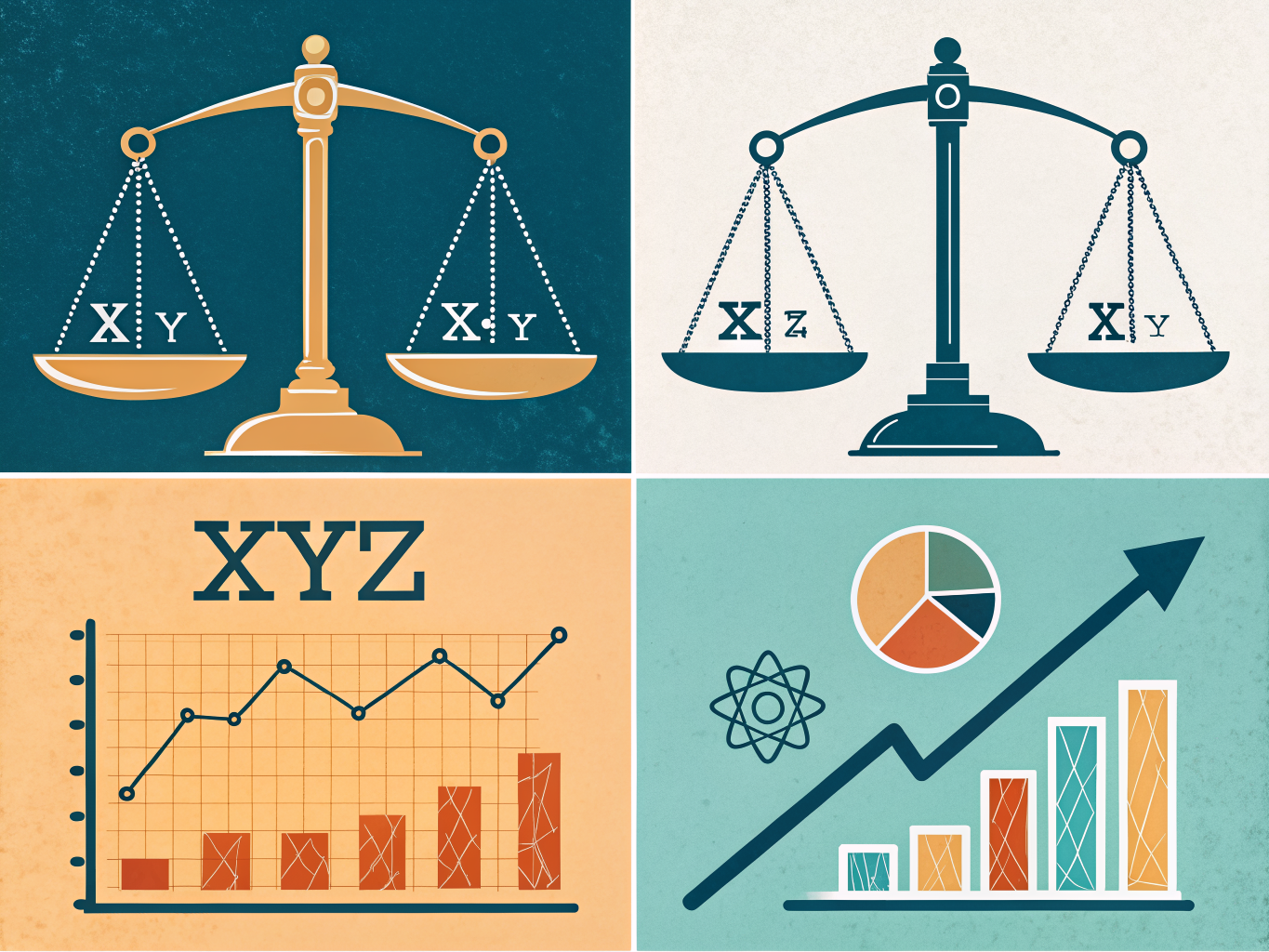 De fyra delproven på högskoleprovets matematik: XYZ, KVA, NOG och DTK med exempel på uppgiftstyper