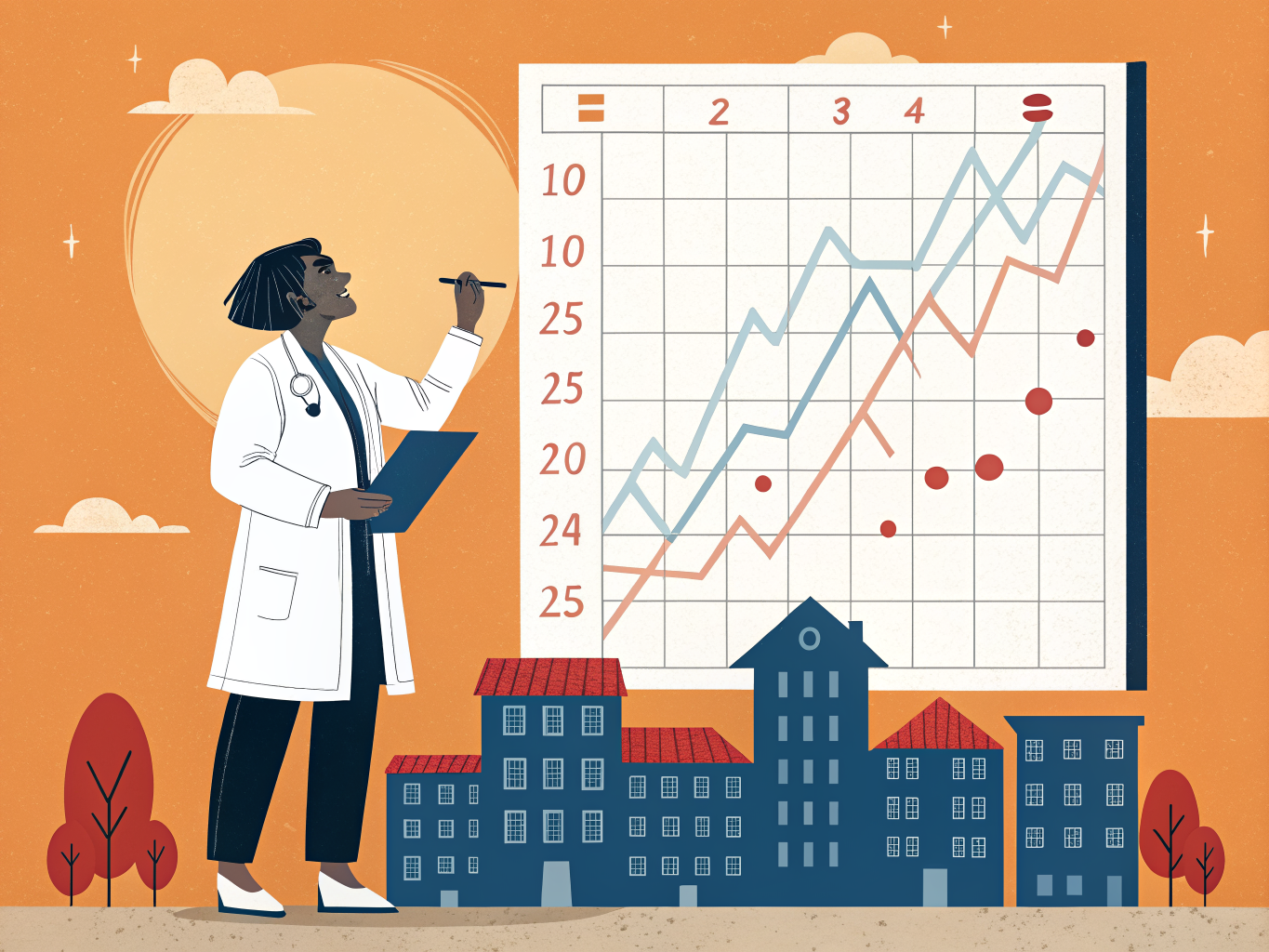 Student framför antagningsstatistik för läkarprogrammet och andra populära utbildningar