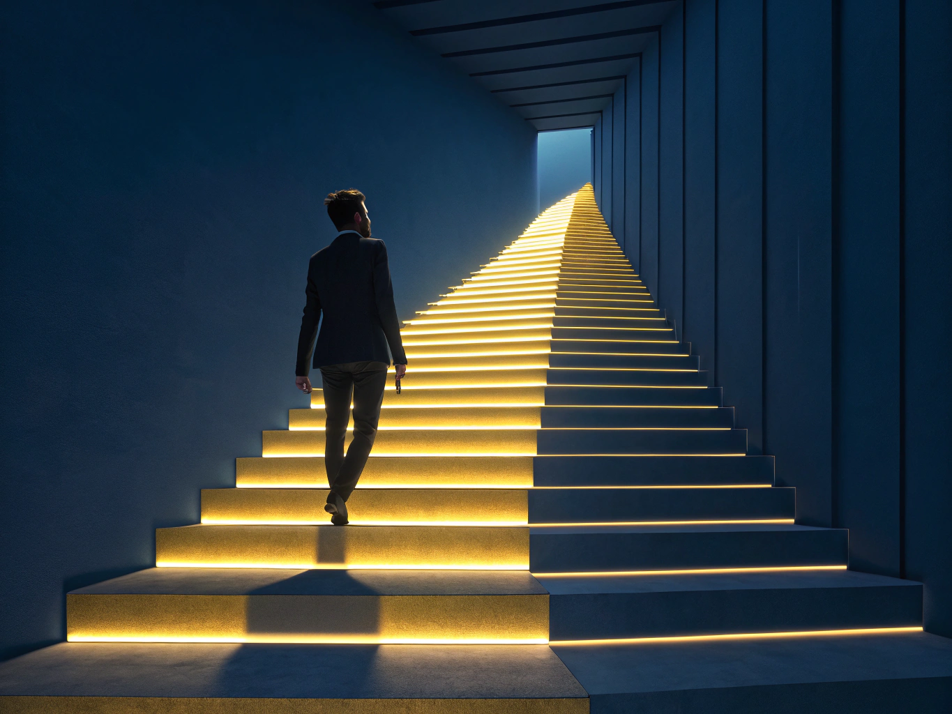 Visuell representation av framsteg och framgång på vägen till juristutbildningen