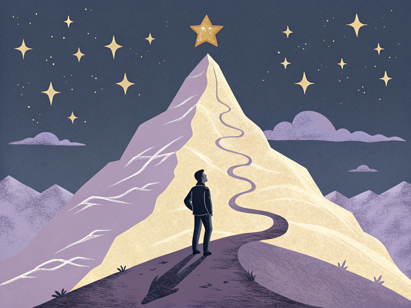Illustration av en student som ser läkarprogrammet som en uppnåelig dröm