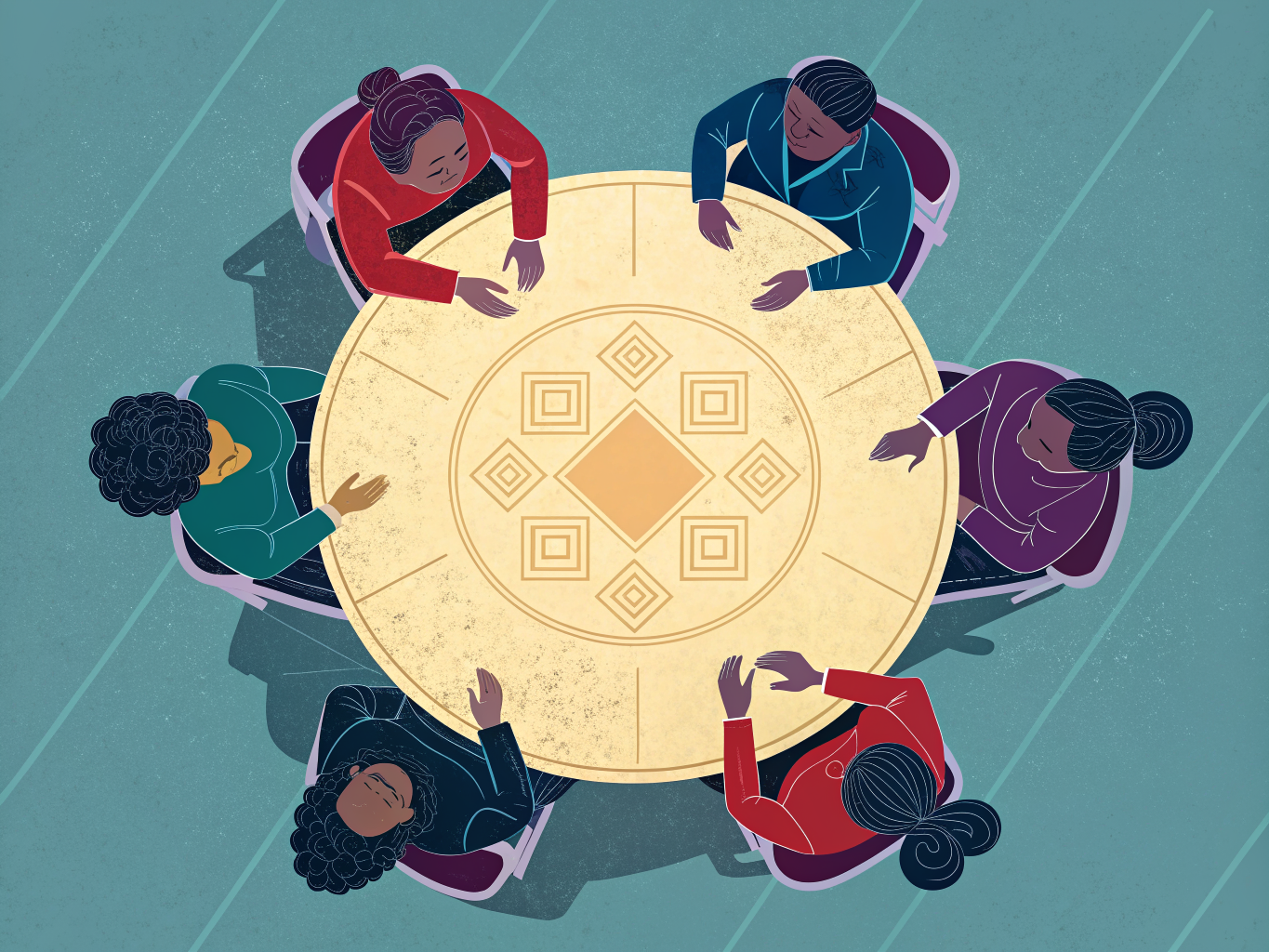 Mensa rund bord organisation symbolisering jämlikhet och intellektuell gemenskap