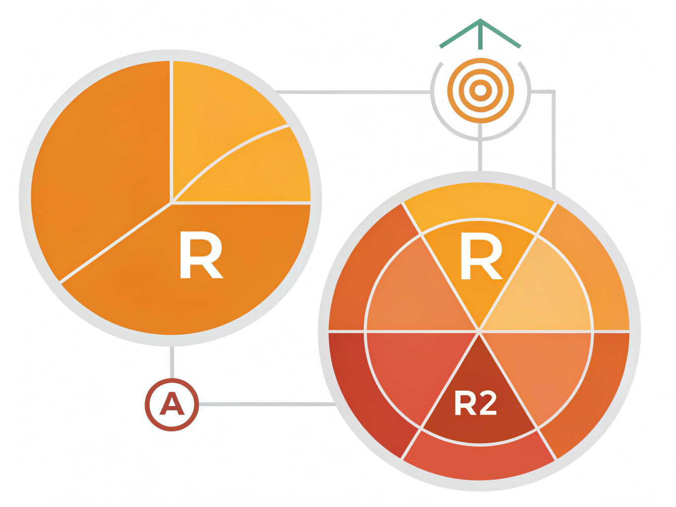 Steg-för-steg illustration av hur man beräknar cirkelns area