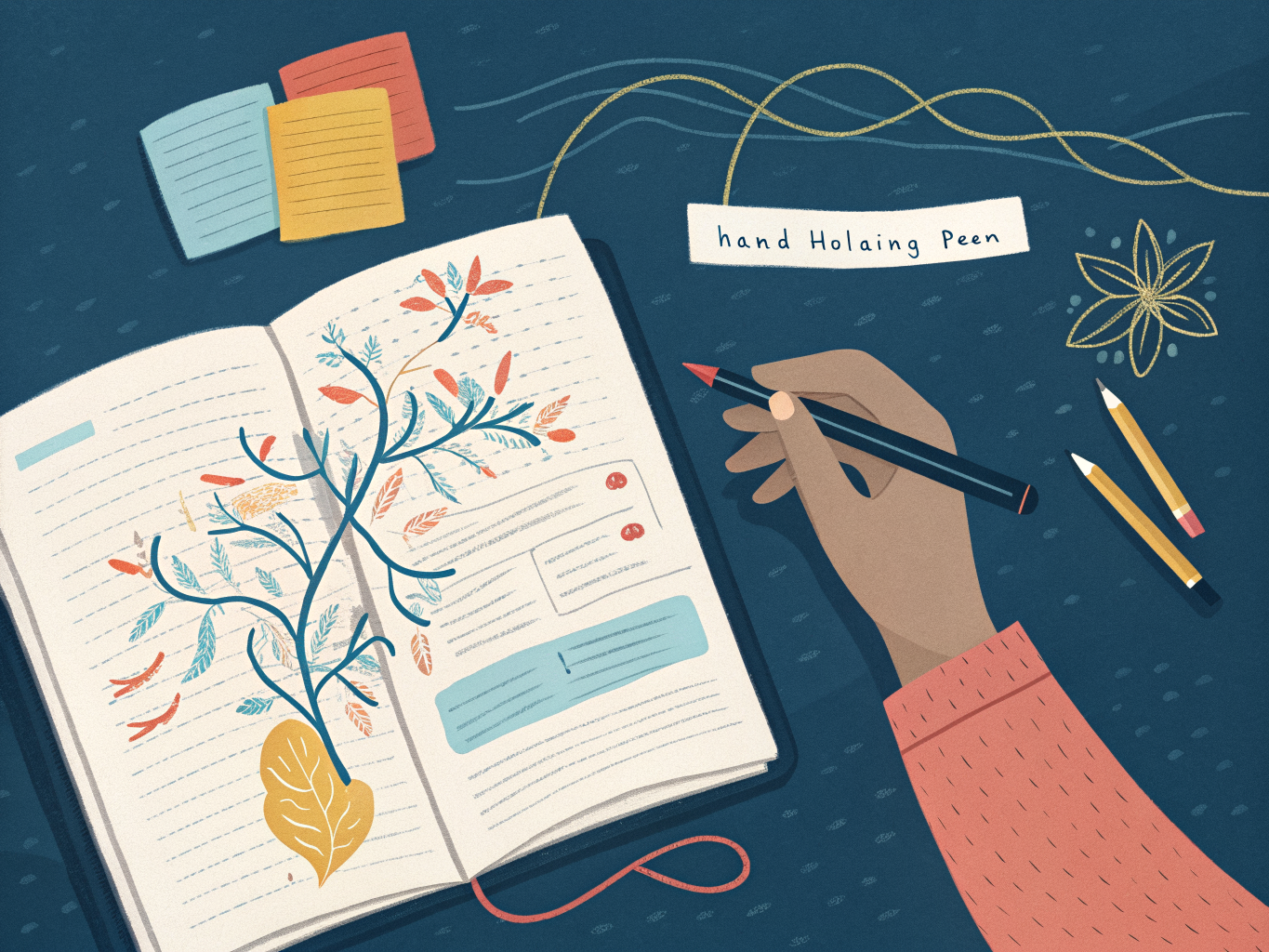 Handskrivna anteckningar och mindmap-metod för studier