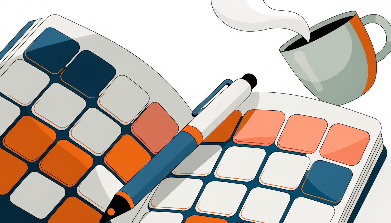 Studieplanering med kalender och strukturerad tidsplanering för effektivt pluggande