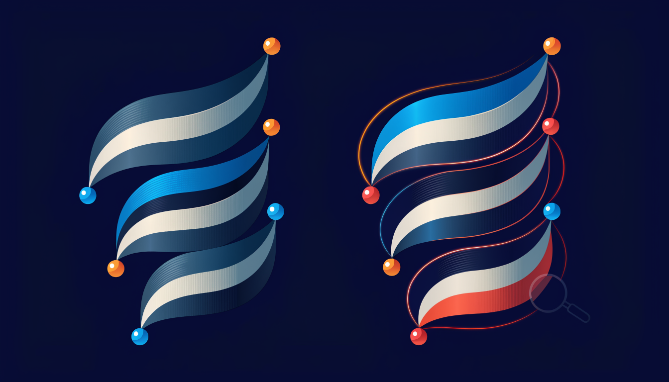 Jämförelse av liknande flaggor med fokus på skillnader