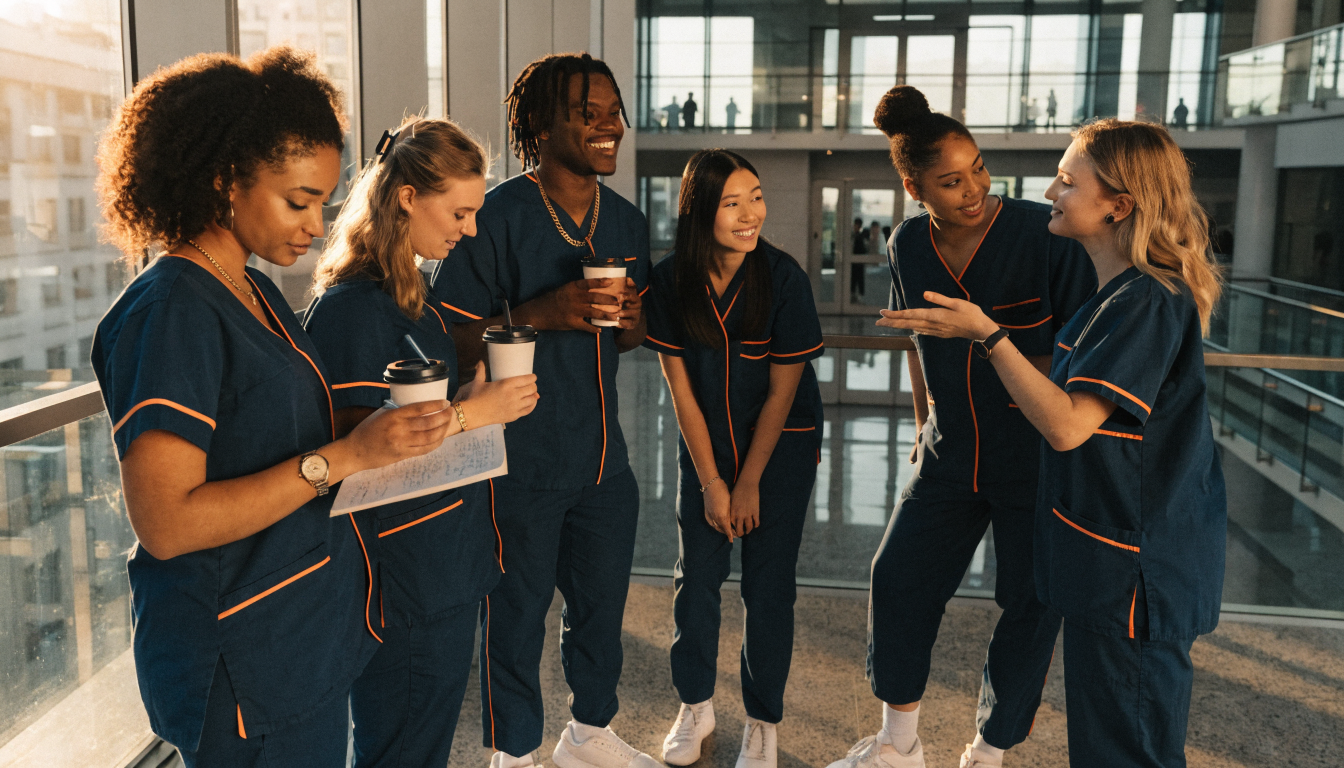 Sjuksköterskestudenter som är redo för sin karriär