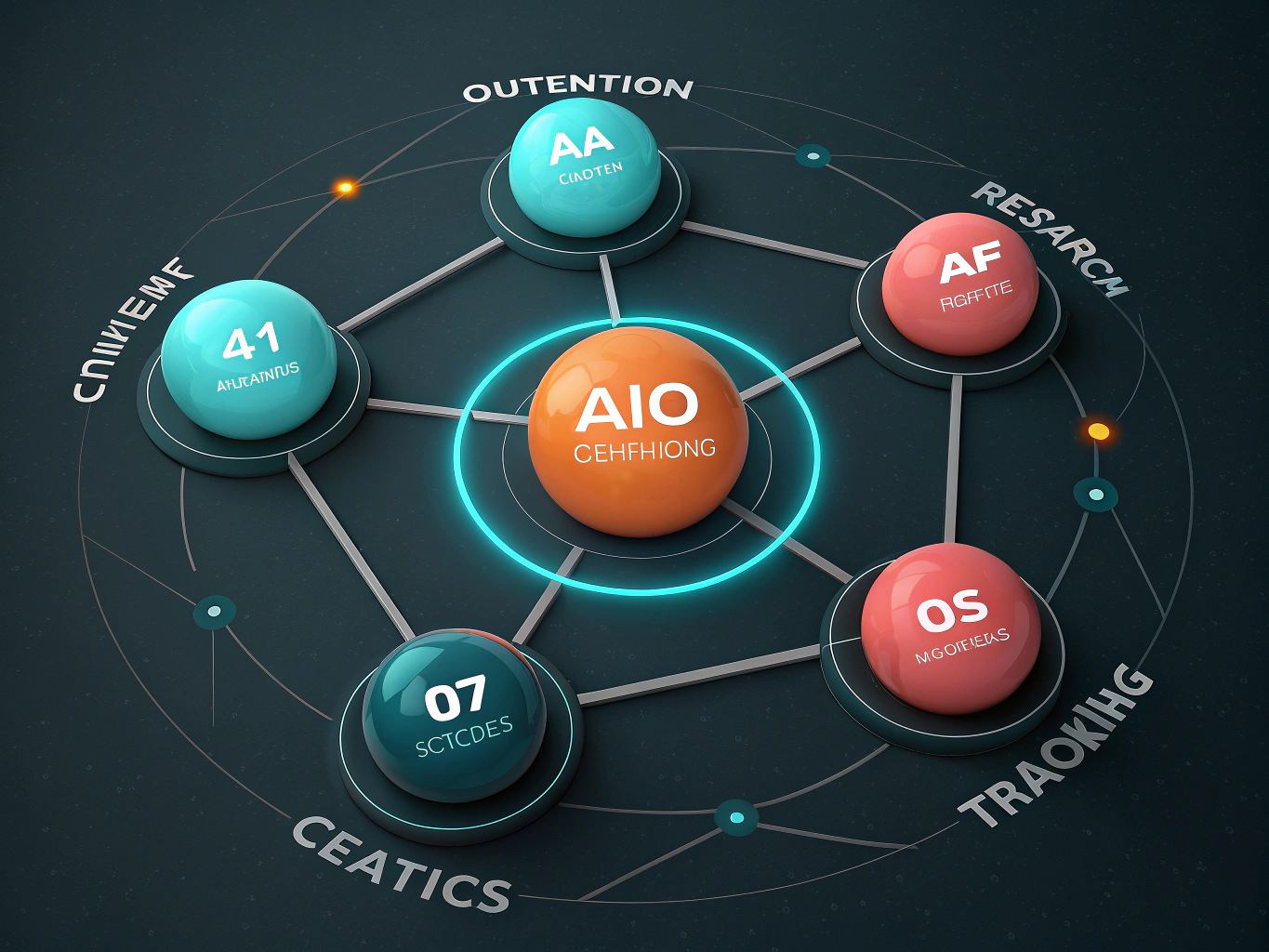 Interconnected AI SEO software features and automation capabilities