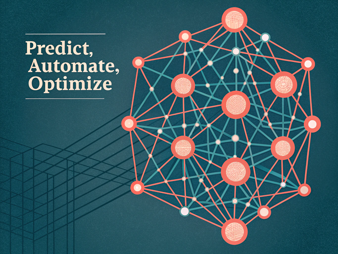 Machine learning neural network visualization representing AI SEO tool intelligence and predictive capabilities