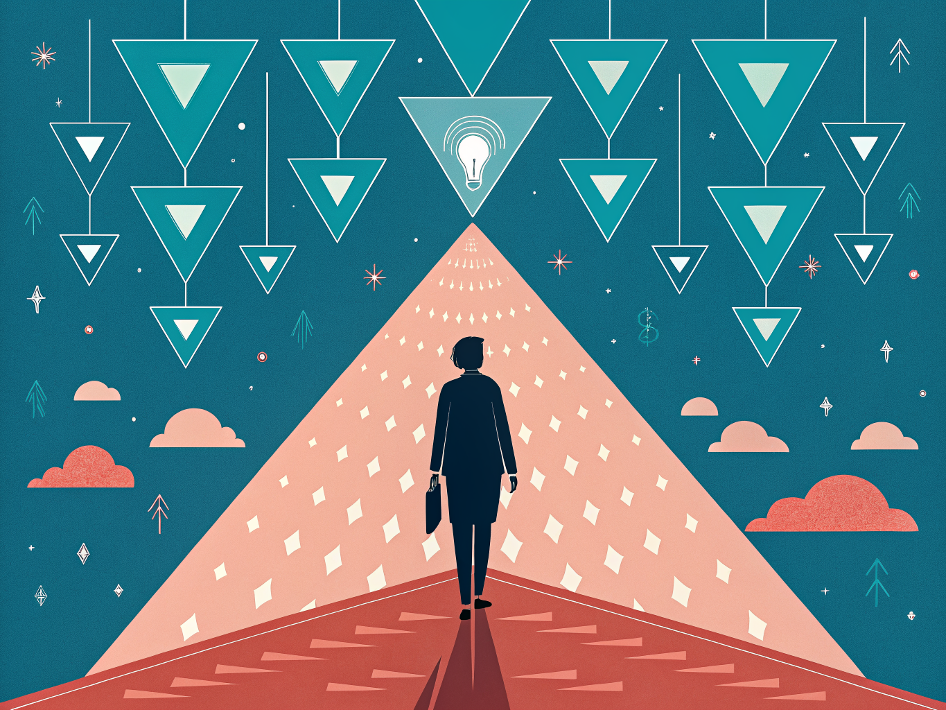AI-powered automated content optimization organizing data into clear patterns