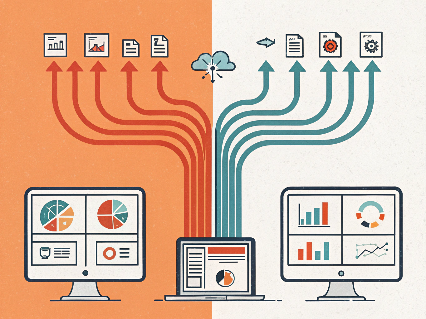 Multiple SEO data sources unified into one AI reporting dashboard