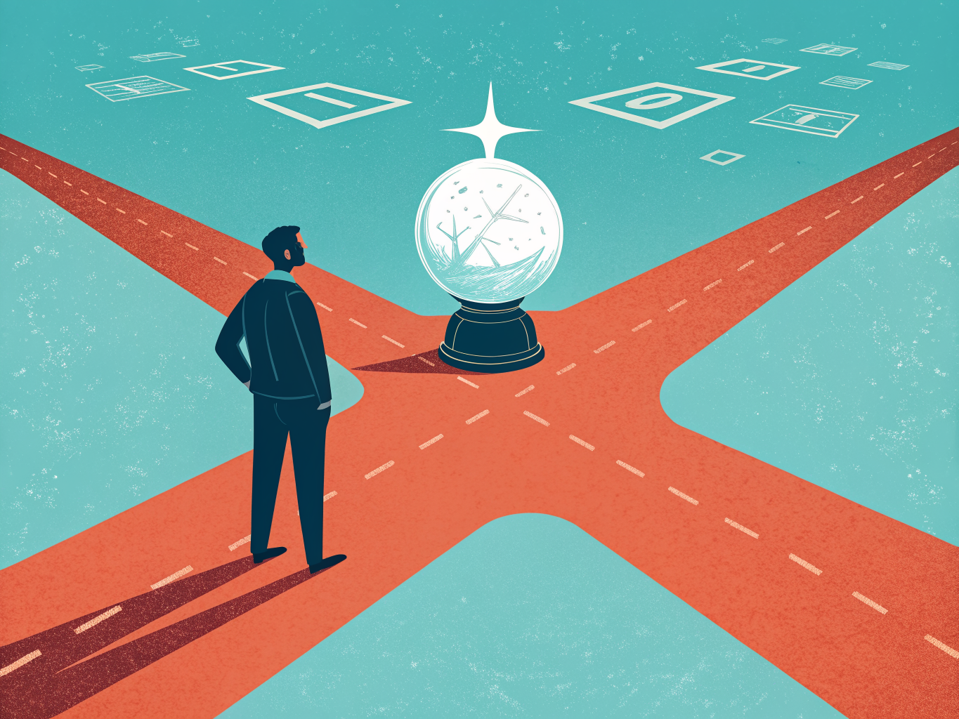 Predictive SEO analytics versus traditional reactive SEO strategy comparison illustration