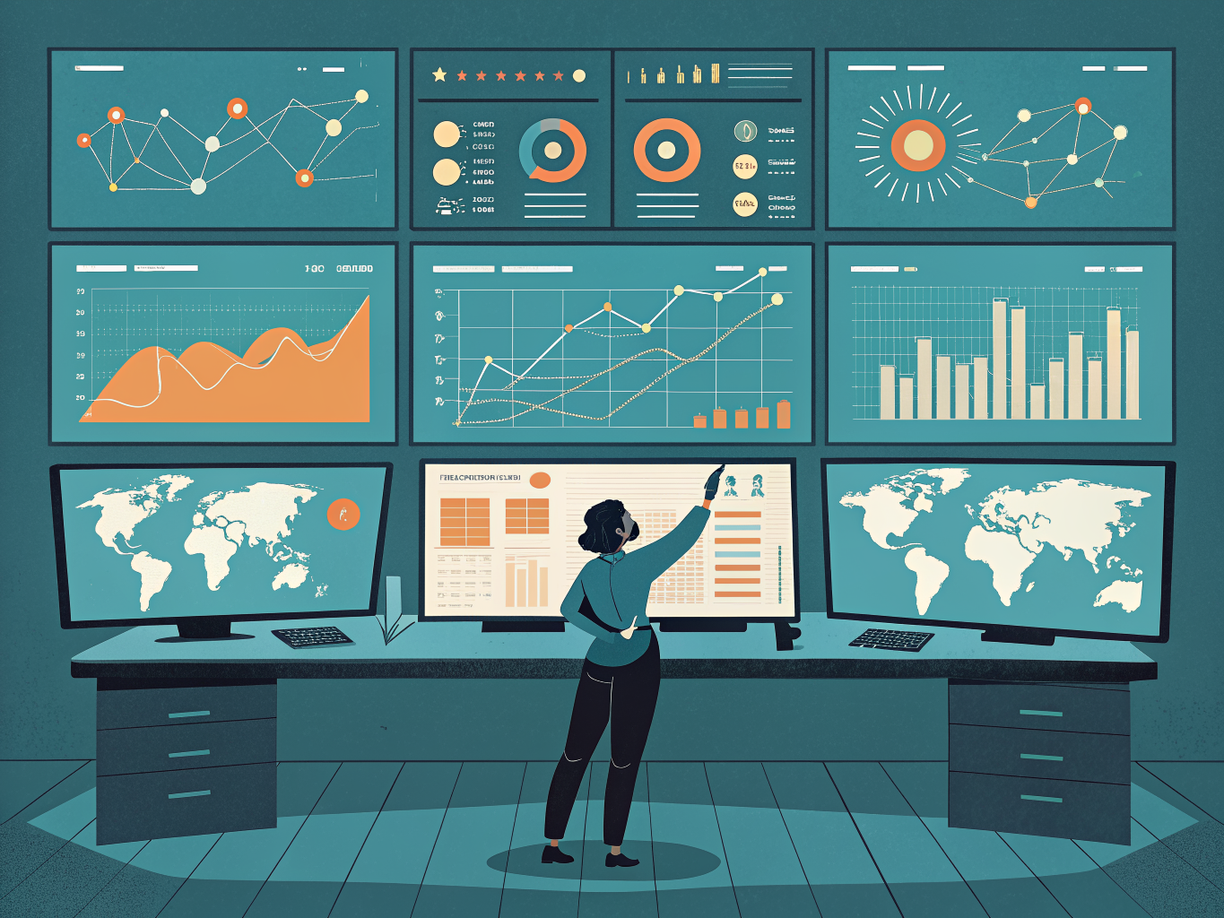 AI search optimization platform dashboard with multi-channel tracking and automation