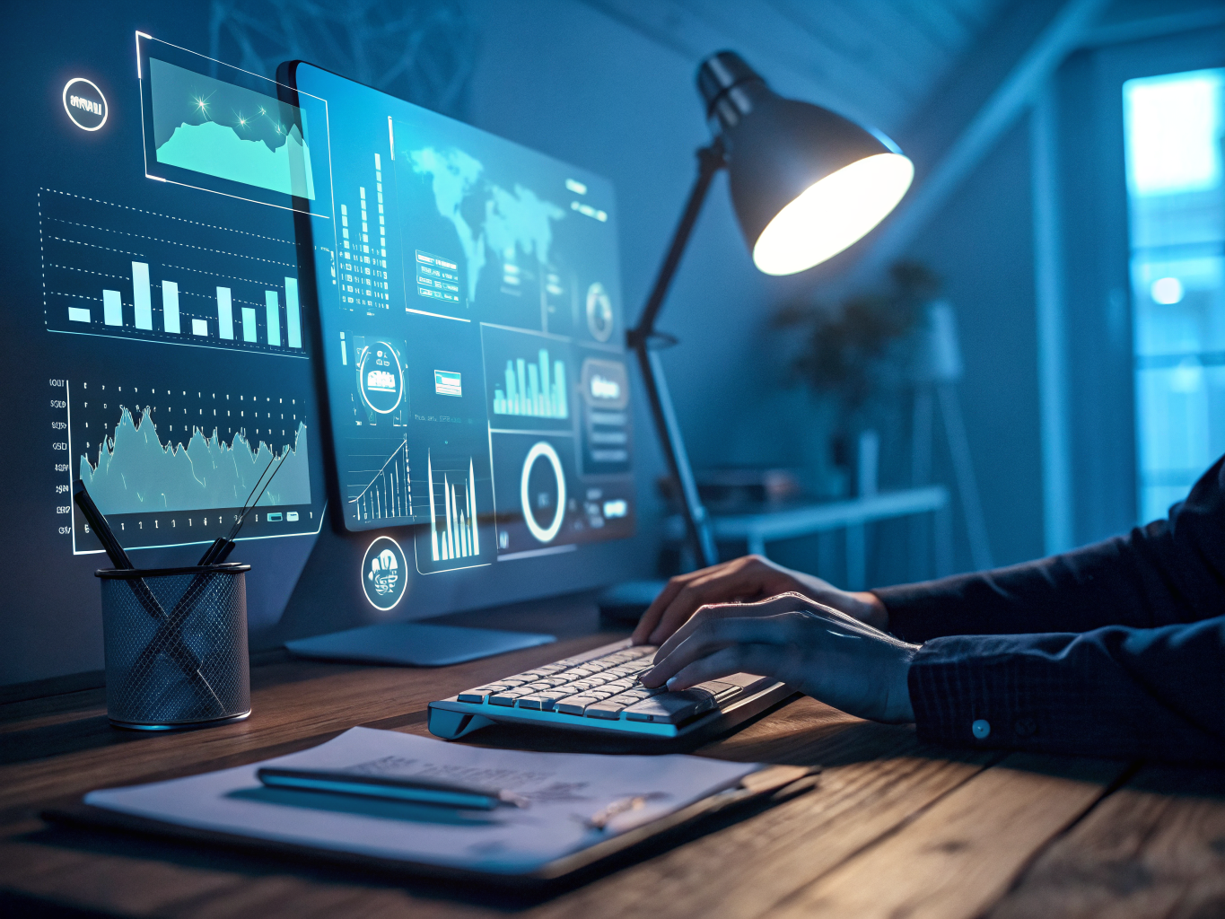 Smart content analysis tools dashboard showing AI-powered content metrics and semantic analysis