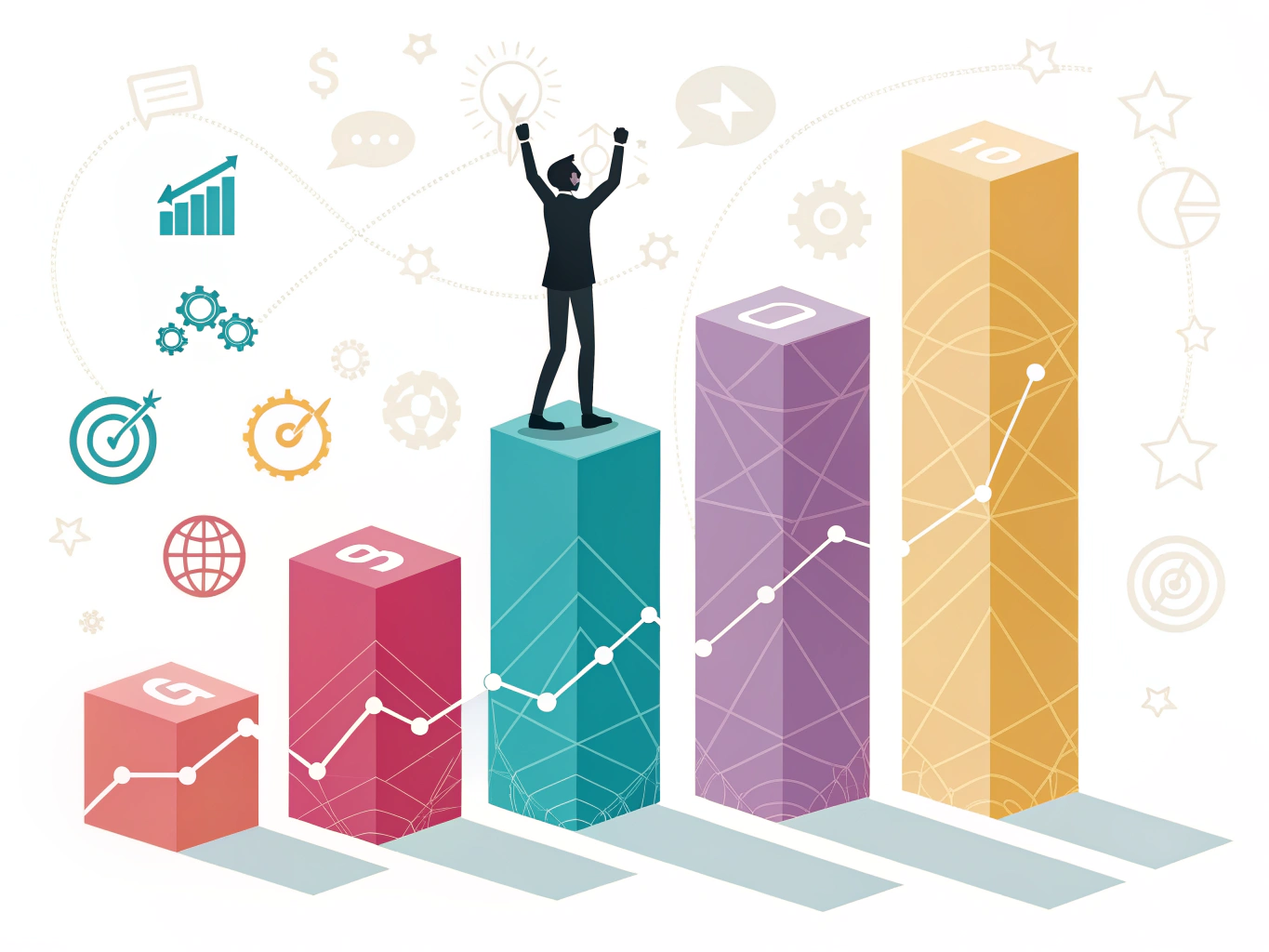 Visual representation of five key AI SEO insights and strategic shifts for 2026