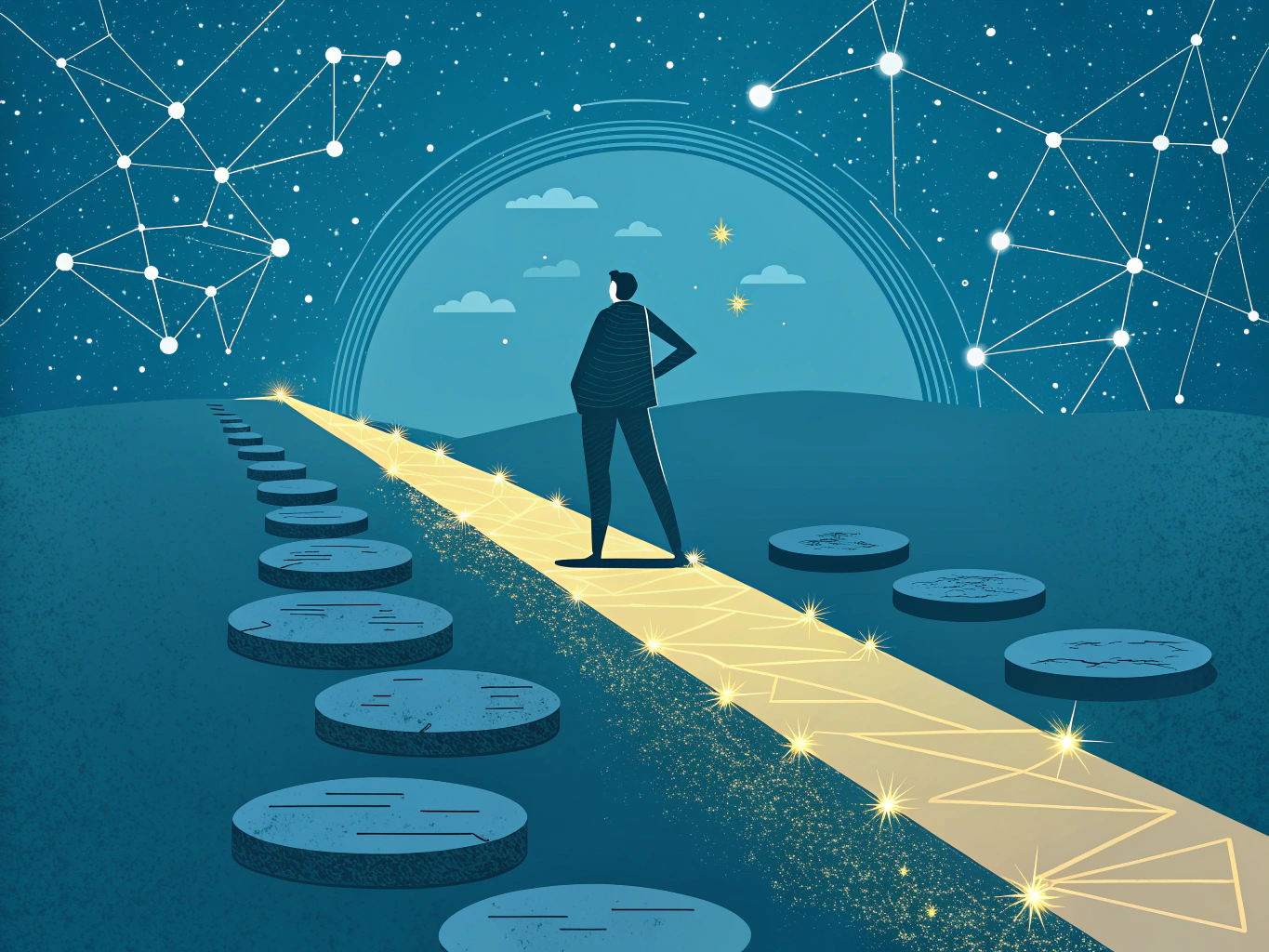 Visual action plan showing the progression of key AI SEO insights implementation steps