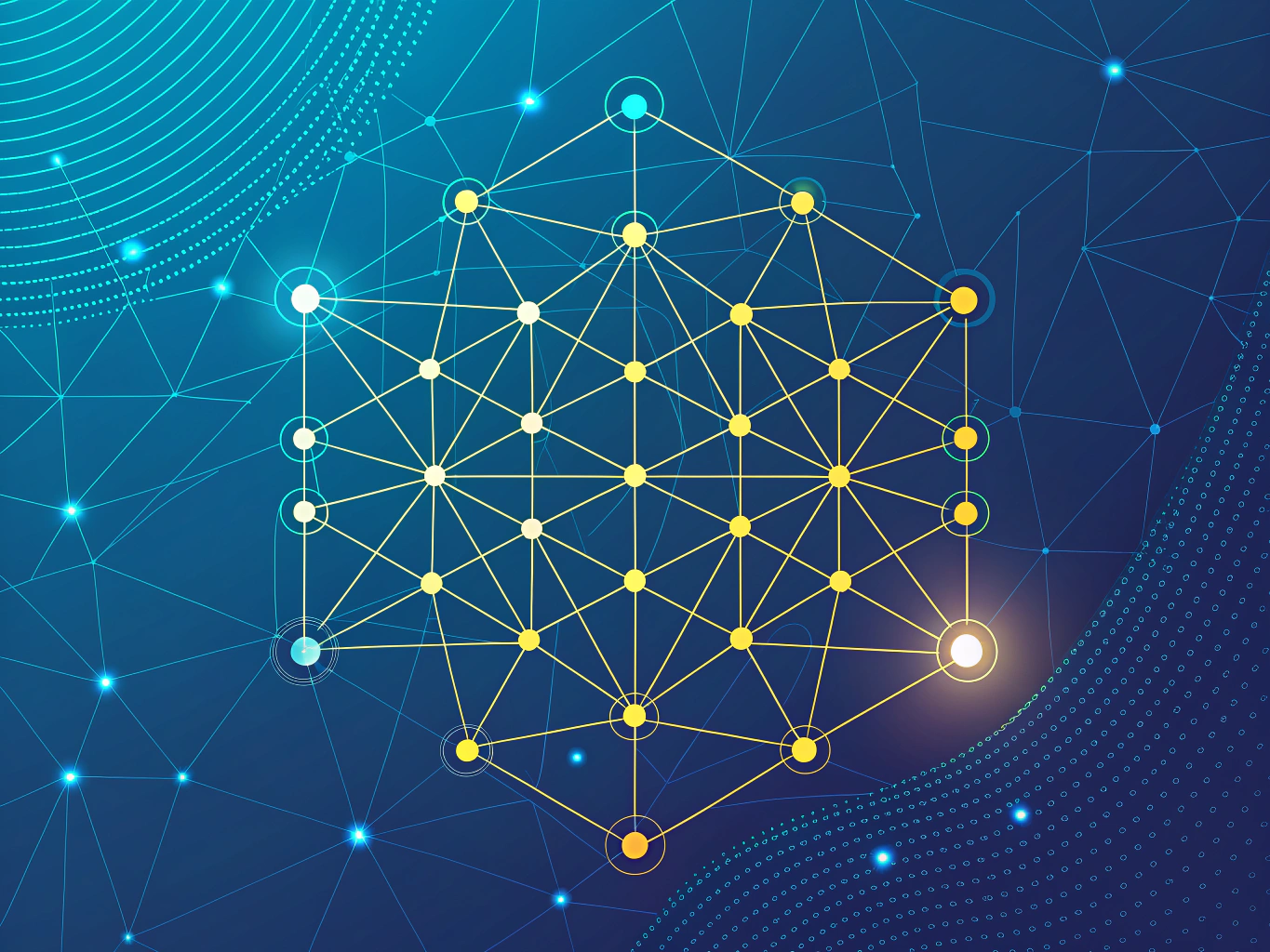 AI neural network representing intelligent SEO strategy and data analysis
