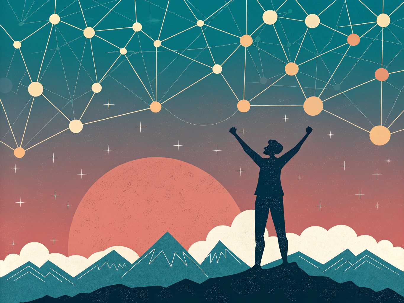 LinkedIn automation success and growth achievement visualization