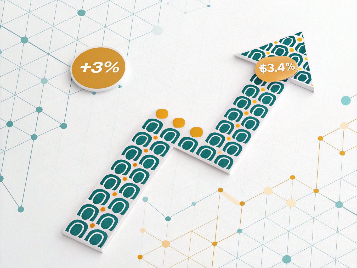 LinkedIn influencer marketing growth statistics and ROI metrics visualization