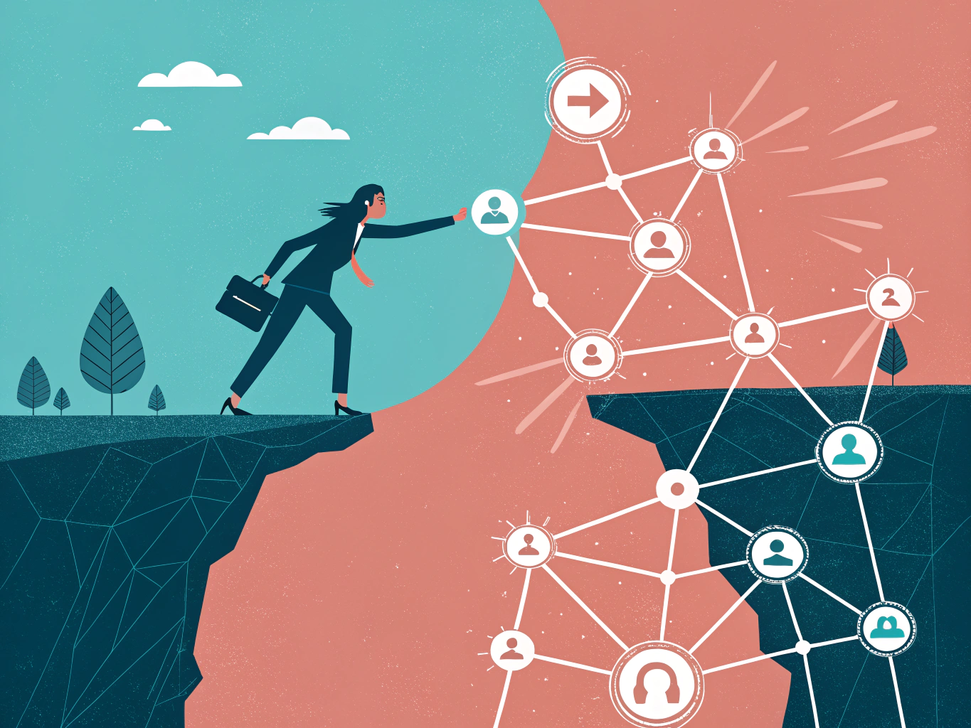 Professional reaching out to hiring manager through LinkedIn messaging connection